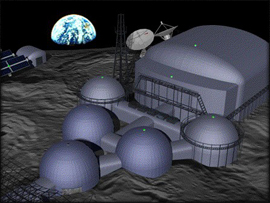 An image of the BIO-BLAST lunar base