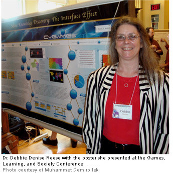 Dr. Debbie Denise Reese with poster.