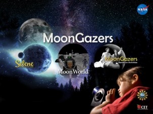 An image that reads Moon Gazers